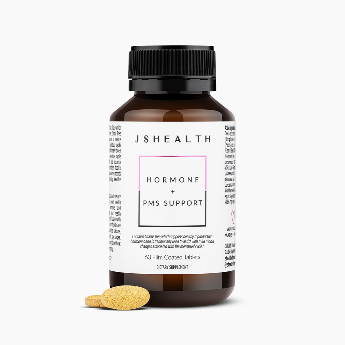 JSHealth Vitamins Hormone Balance for Women and PMS Support Supplement - Premenstrual Symptom Relief with Vitamins B3, B6 & Magnesium (60) JSHealthBuy Supplements Australia
