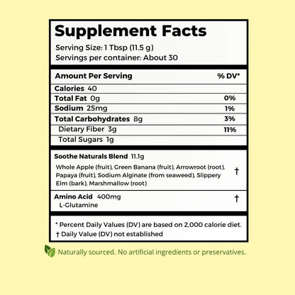 Stomach Soothe Soothe Naturals Acid Reflux Powder - L Glutamine for Gut Health, Acid Reflux Medicine, Leaky Gut Repair, Gut Lining Repair, Stomach Soothe canada supplements