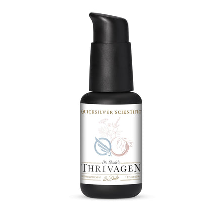 Quicksilver Scientific Thrivagen - Women's Health Supplement with 15 Energy, Hormone Balance & Adrenal Support Botanicals - Adaptogenic Herbs with Shatavari, Rhodiola & Maca Root (1.7oz / 50ml) Quicksilver ScientificBuy Supplements Australia