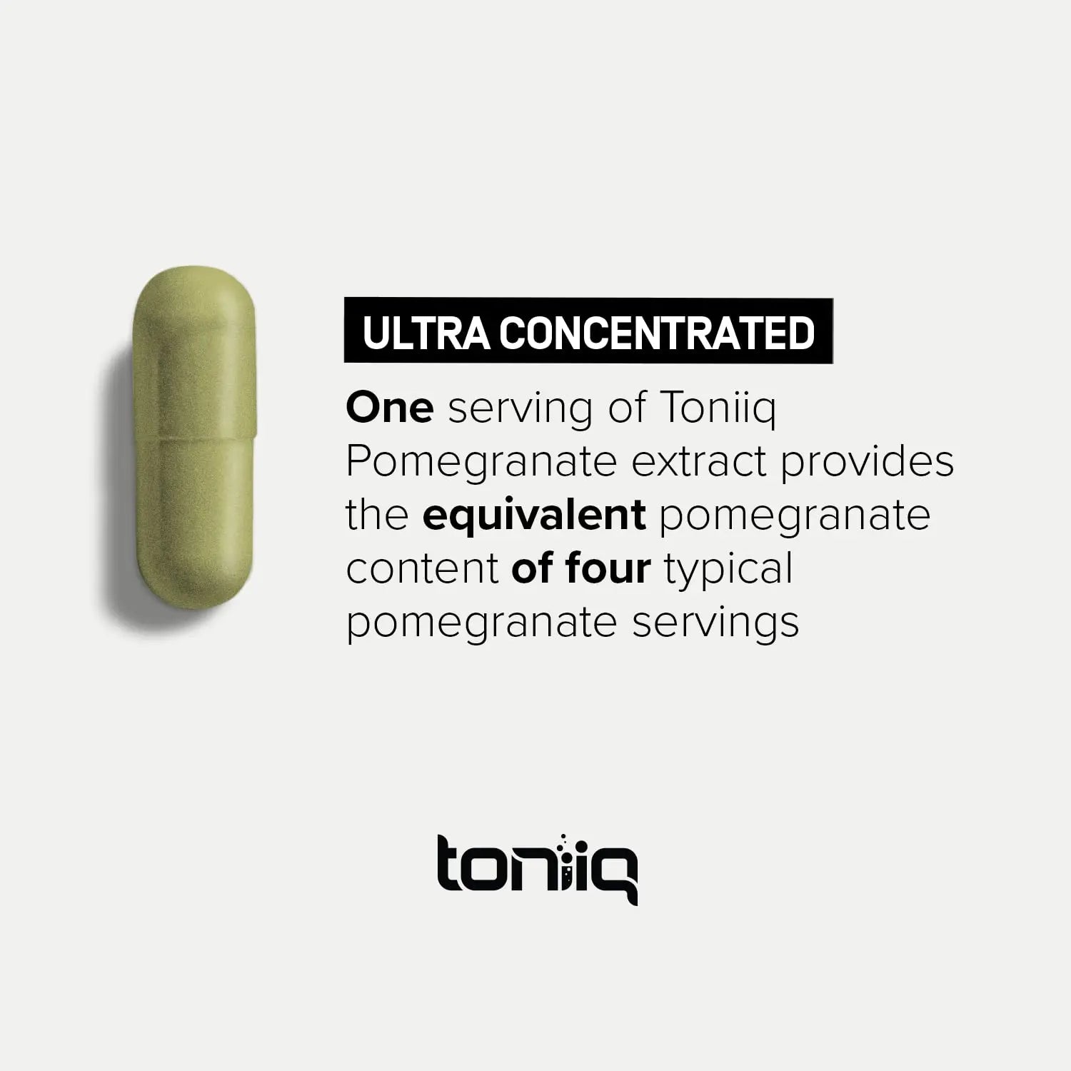 Toniiq Pomegranate Extract - Ultra High Potency 35:1 Extract with 90% Ellagic Acid - Highly Concentrated - Third-Party Lab Tested - 120 Capsules Toniiq buy supplements Au