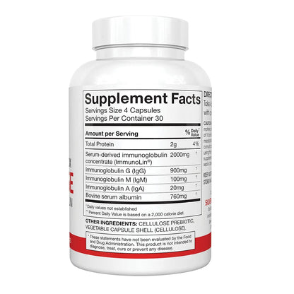 Silver Fern Cleanse - Daily Gut - 1 Bottle - 120 Capsules - 30 Day Supply - Immunoglobulin G, A & M -(IgG, IGA, IgM) - Postbiotic Silver FernBuy Supplements Australia
