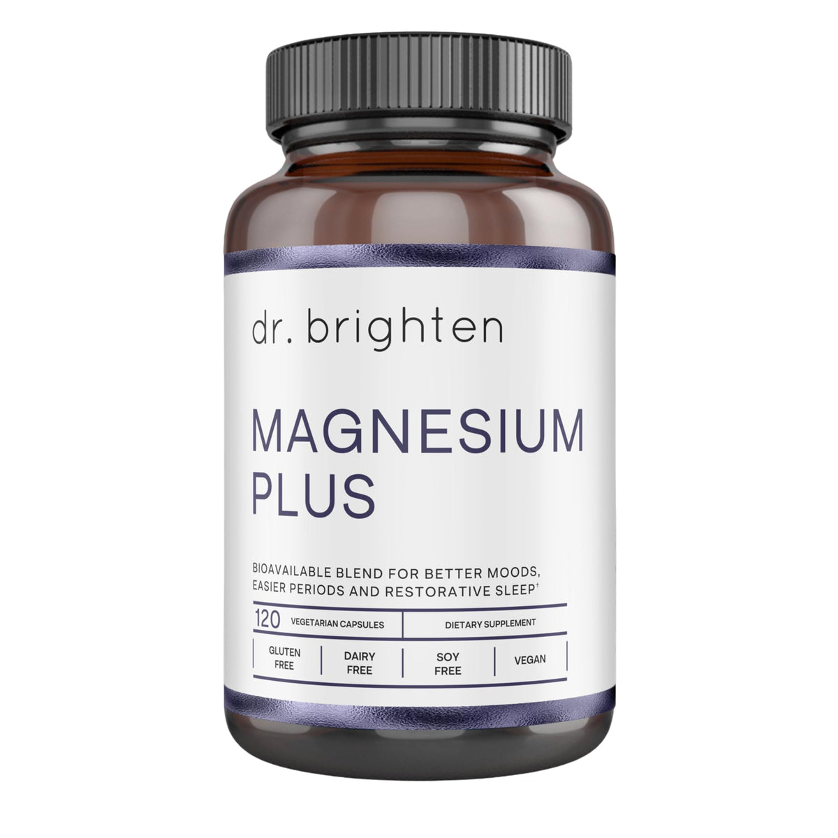 Dr. Brighten Magnesium Plus (as Magnesium Bi-glyncinate) - Beneficial in Maintaining a Healthy Mood, Sleep, Hormone Balance and Reducing Symptoms of PMS and Menstrual Cramps Dr. BrightenBuy Supplements Australia