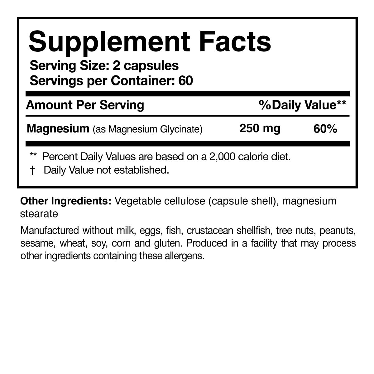 Researched Nutritionals Magnesium Glycinate Capsules - 125mg High Absorption Magnesium Glycinate Supplement to Support Healthy Bones and Energy Production - Vegan & Non-GMO (120 Capsules) Researched NutritionalsBuy Supplements Australia