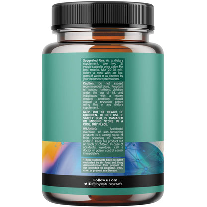 Advanced Brain Supplement for Memory and Focus - Nootropics Brain Support Supplement with Memory and Focus Vitamins for Adults of All Ages - for Brain Fog Clarity Energy and Recall - 60 Count Natures CraftBuy Supplements Australia