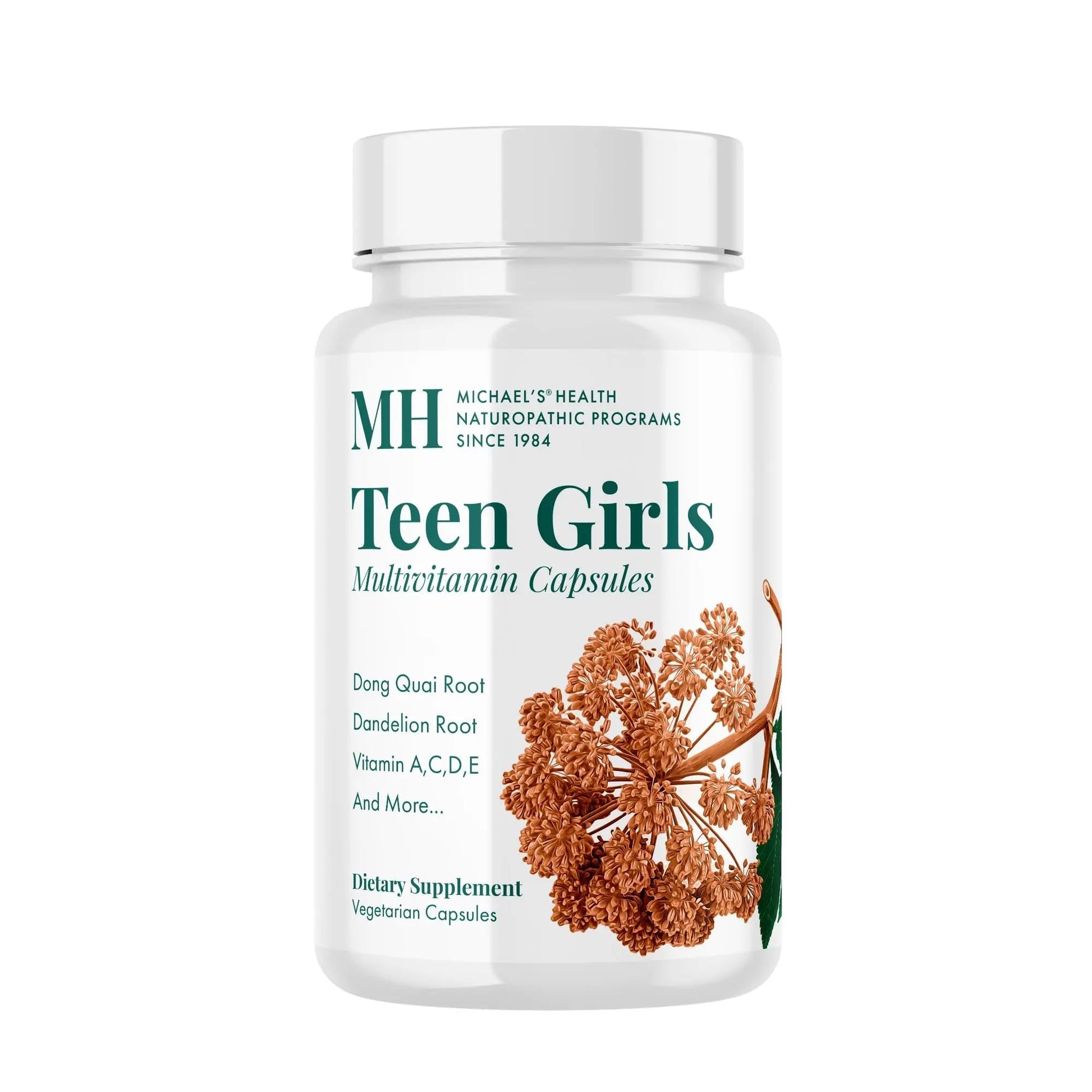 MICHAEL'S Health Naturopathic Programs Teen Girls Multivitamin - 120 Vegetarian Capsules - Nutrients for Healthy Growth & Development MICHAEL'SBuy Supplements Australia