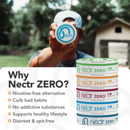 Nectr Energy Zero Pouches - No Caffeine, No Sugar, Zero Calories Mini Pouches for Oral Fixation and Stress Relief - 4 Pucks of 20 - Sweet Mango Flavor NectrBuy Supplements Australia