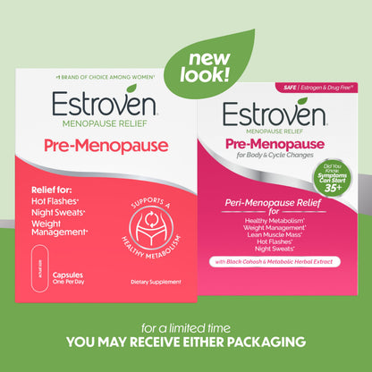 Estroven Pre-Menopause Relief, 30 Ct., Clinically Proven Ingredients, Provides Menopause Relief plus Night Sweats & Hot Flash Relief, Drug-Free or Estrogen Free EstrovenBuy Supplements Australia