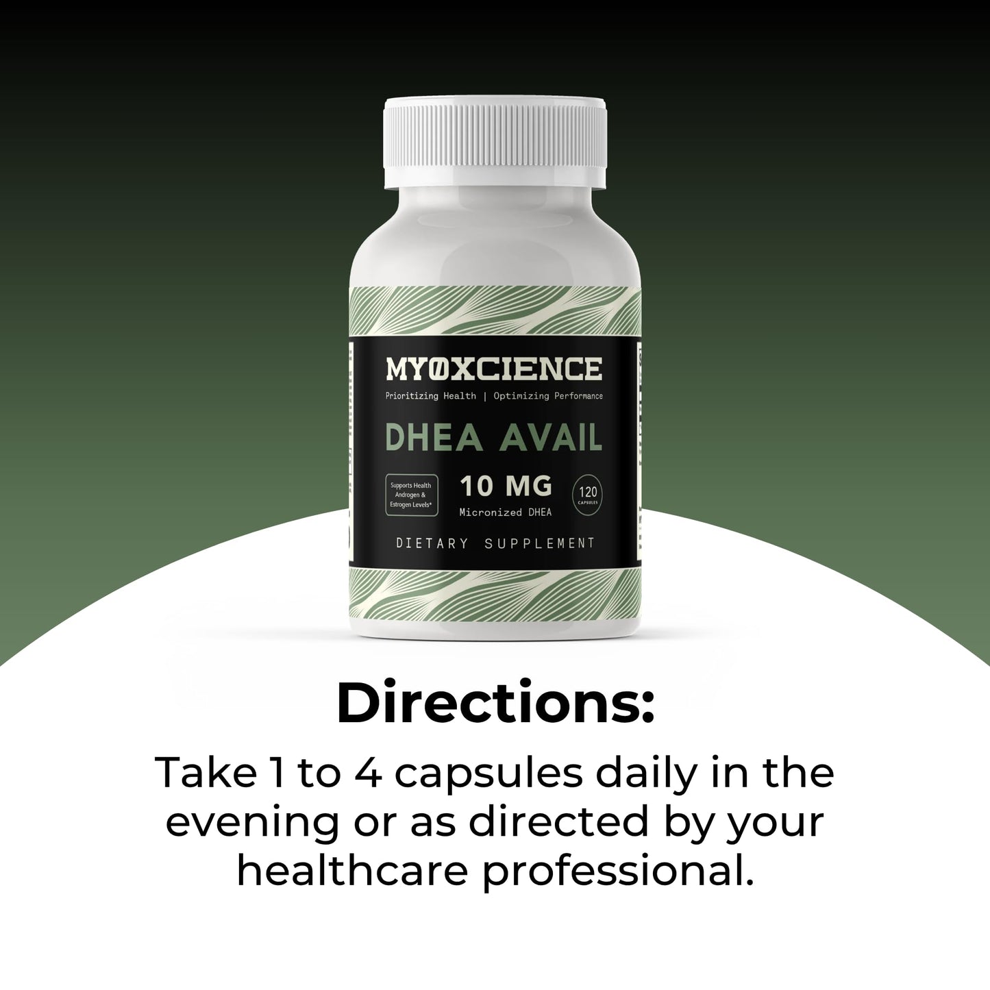 MYOXCIENCE DHEA Avail | Absorption Enhanced DHEA | 10mg, 120 Servings MYOXCIENCE buy supplements Au