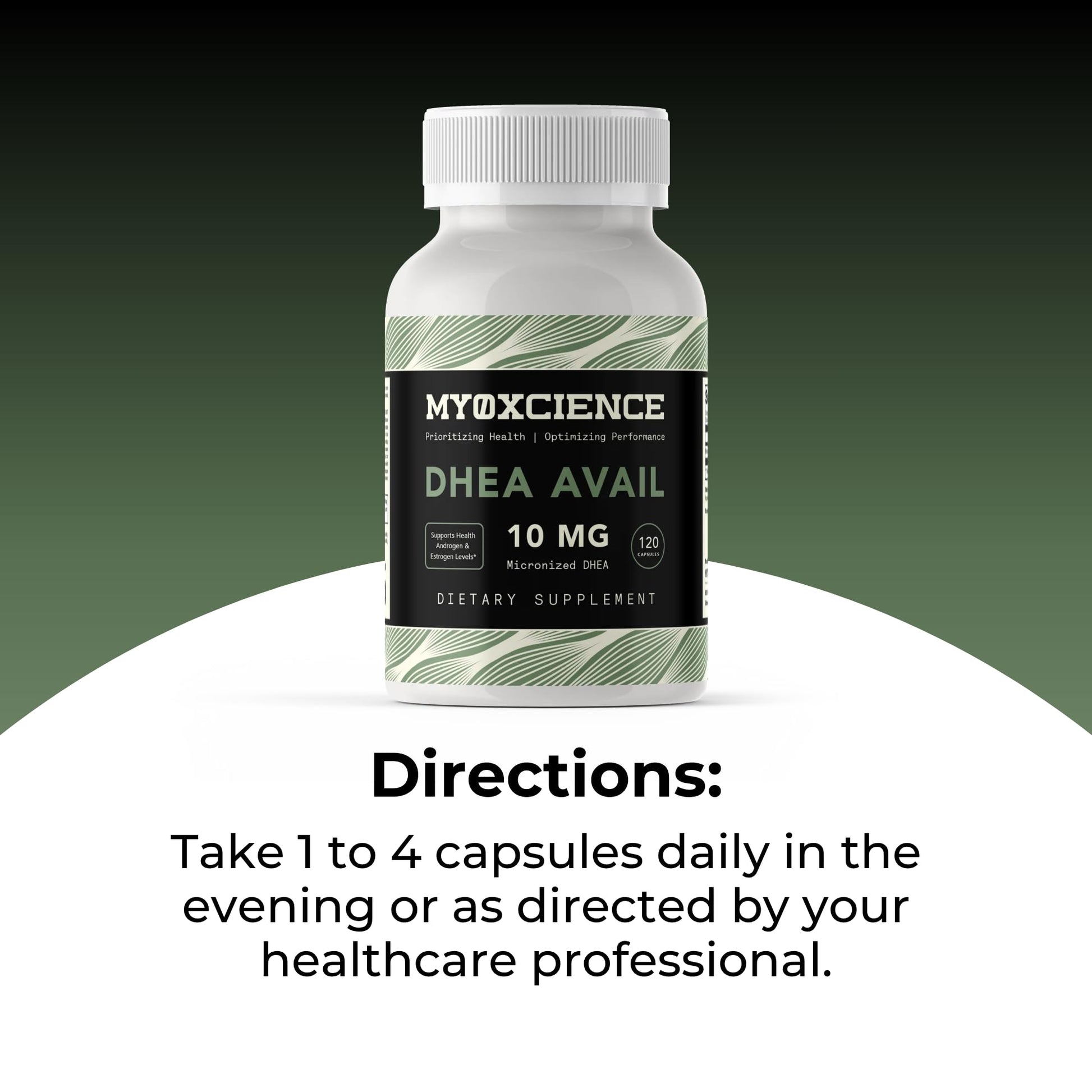 MYOXCIENCE DHEA Avail | Absorption Enhanced DHEA | 10mg, 120 Servings MYOXCIENCE buy supplements Au