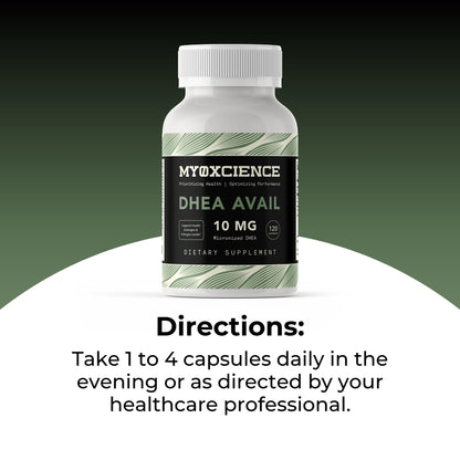 MYOXCIENCE DHEA Avail | Absorption Enhanced DHEA | 10mg, 120 Servings MYOXCIENCE buy supplements Au
