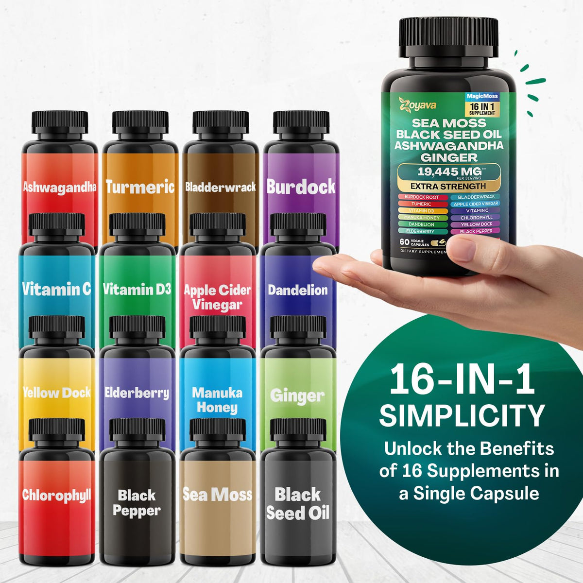 Zoyava Sea Moss 16-in-1 and Lutein 6-in-1 Bundle ZoyavaBuy Supplements Australia