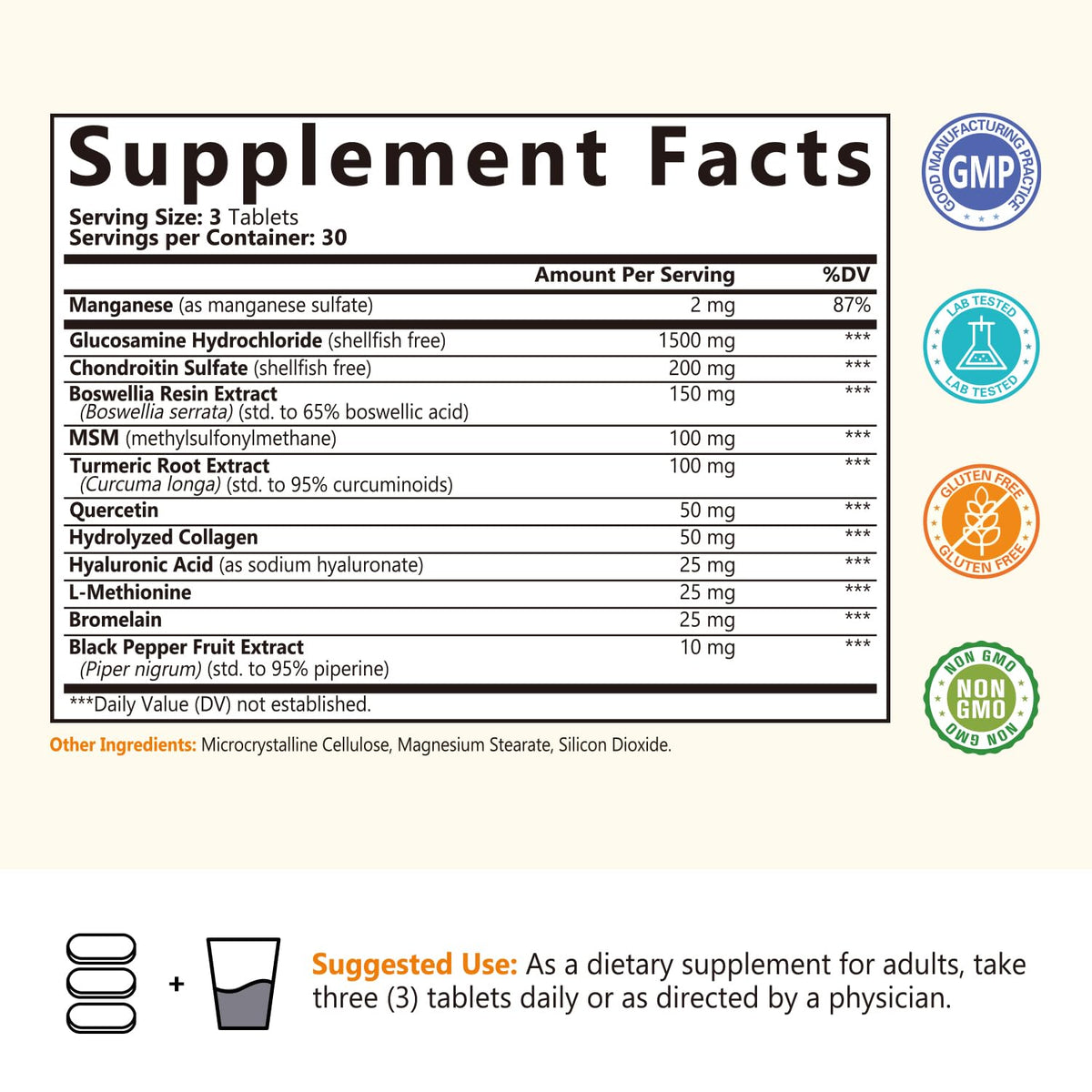 NatureMyst Glucosamine Chondroitin & MSM, Turmeric, Boswellia, Collagen, Hyaluronic NatureMystBuy Supplements Australia
