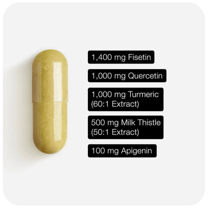 Fisetin Supplement – Senolytic Supplement Ultra High Potency 4,000mg with Quercetin, Curcumin 97%, Apigenin & Milk Thistle – High Strength Blend – Third-Party Lab Tested – 3 Month Supply Toniiq buy supplements Au