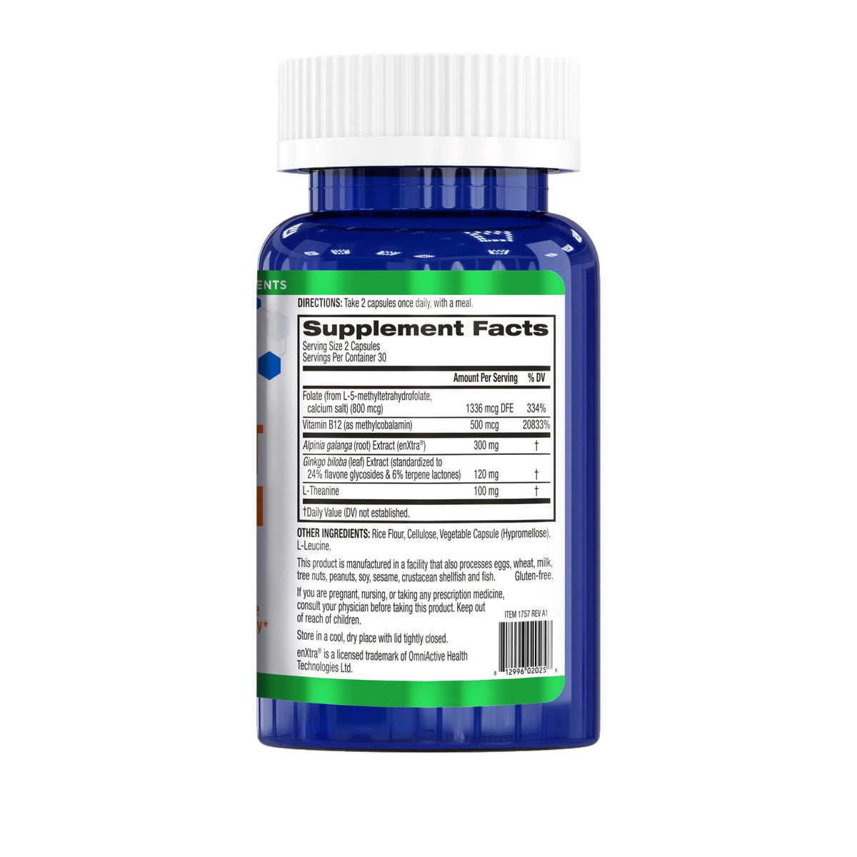BioTrust Brain Bright – Daily Nootropic Boost for Focus, Concentration, Mental Clarity – Caffeine Free Nootropics Brain Support Supplement – Thai Ginger, Ginkgo, Folate, L-Theanine – 30 Servings BioTrustBuy Supplements Australia