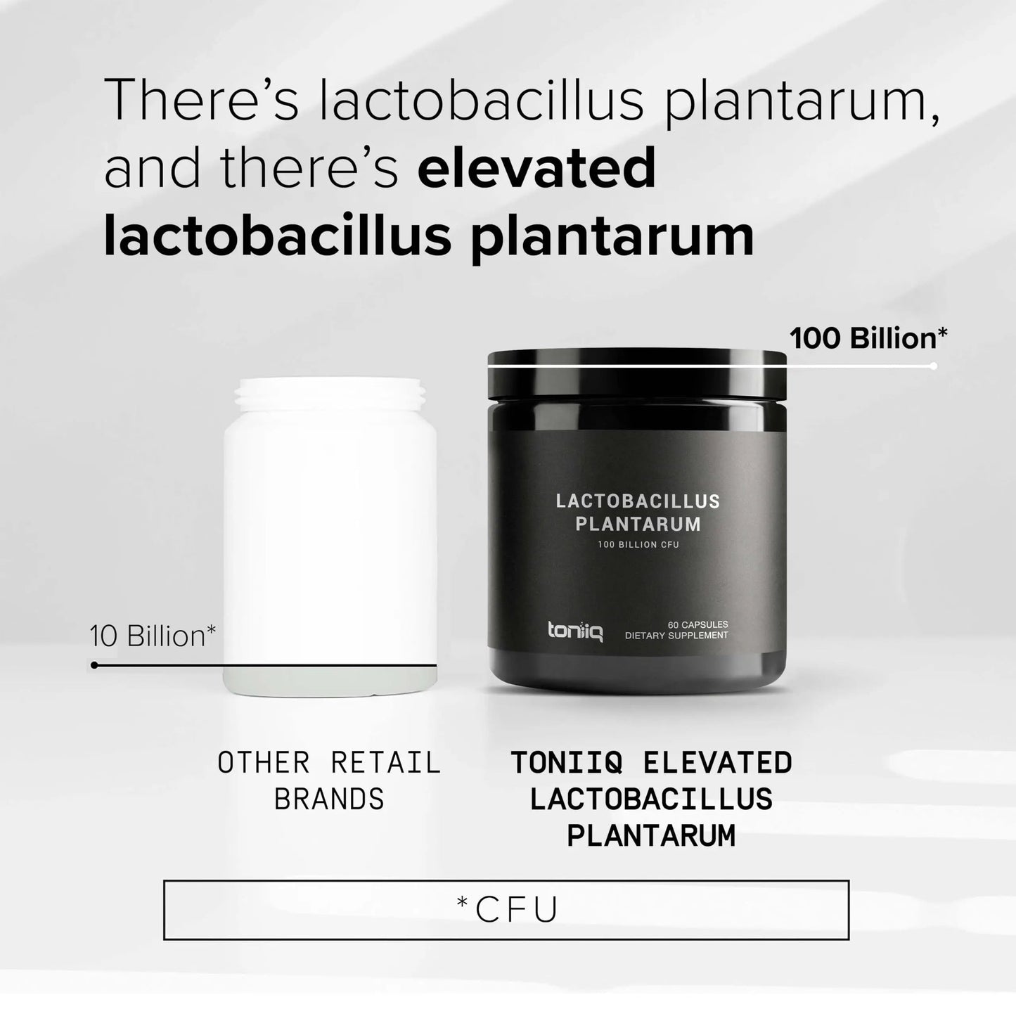 Toniiq Lactobacillus Plantarum – 100 Billion CFU High-Strength Single-Strain Probiotic with FOS – Delayed-Release Veggie Capsules – Third-Party Tested Potency – 60 Capsules Toniiq buy supplements Au