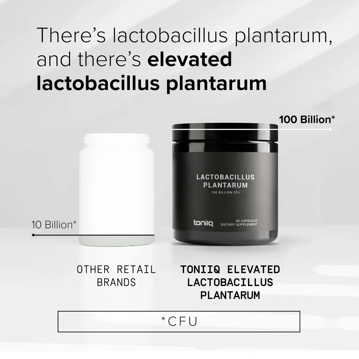 Toniiq Lactobacillus Plantarum – 100 Billion CFU High-Strength Single-Strain Probiotic with FOS – Delayed-Release Veggie Capsules – Third-Party Tested Potency – 60 Capsules Toniiq buy supplements Au