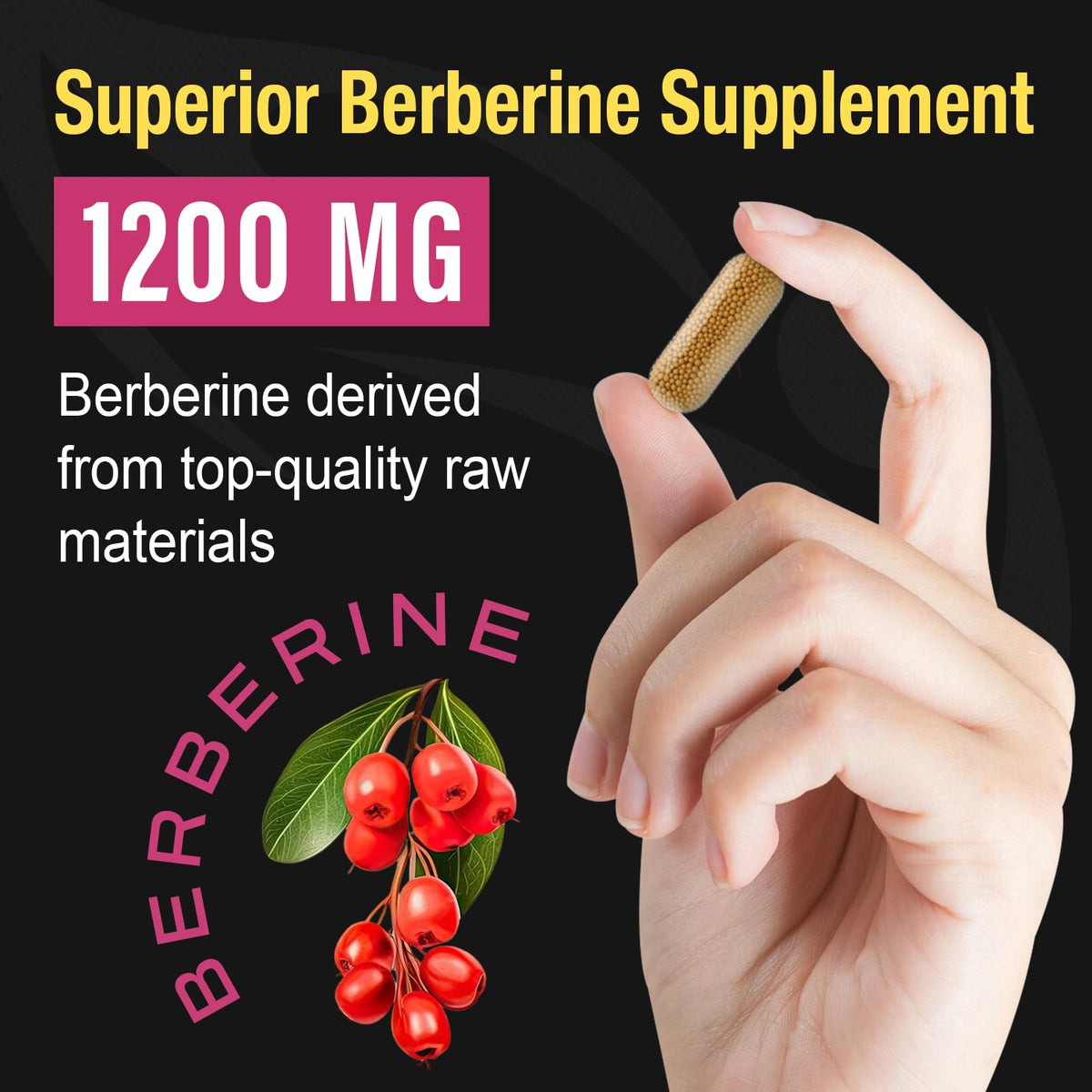 Berberine Supplement 1200mg Berberine HCL - High Bioavailability Microbeadlet CanarataBuy Supplements Australia