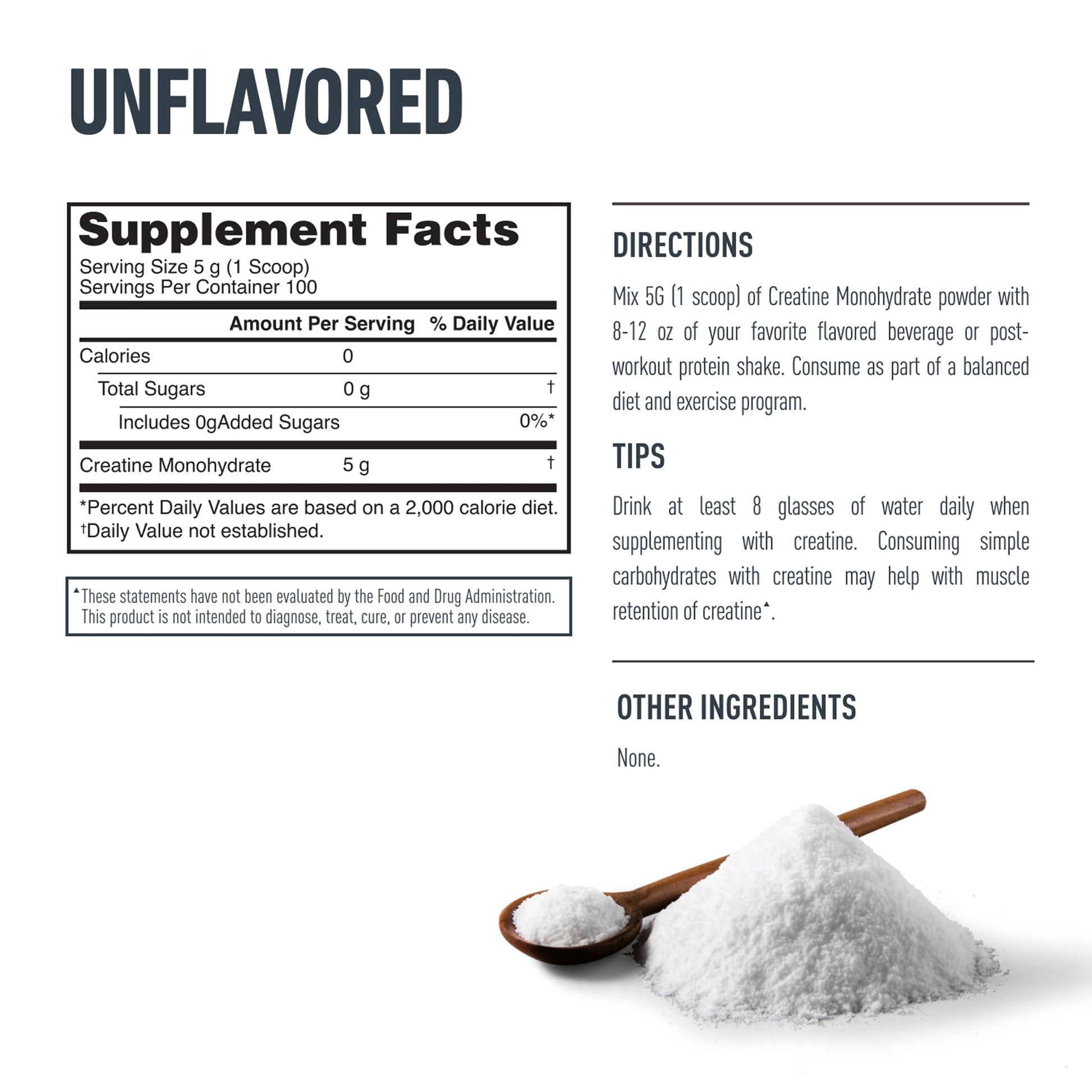 Isopure 100% Pure Creatine Monohydrate Powder, Sugar Free, Unflavored, 5g Creatine Monohydrate Per Serving, 1.1 Lbs, Isopure canada supplements