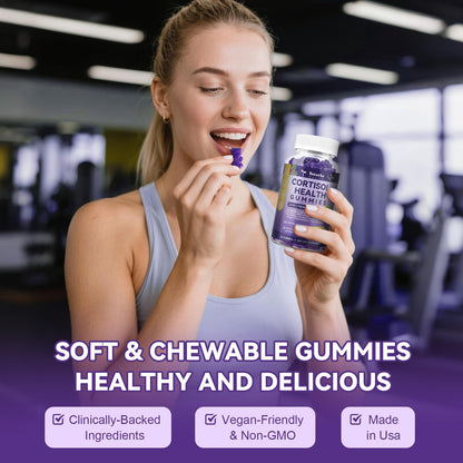 Cortisol Supplements for Women & Men 20-in-1 Cortisol Gummies with Ashwagandha Rhodiola Rosea Magnesium Phosphatidylserine Calm Focus Mood Support Healthy Cortisol Levels 30 Day Supply TotariaBuy Supplements Australia