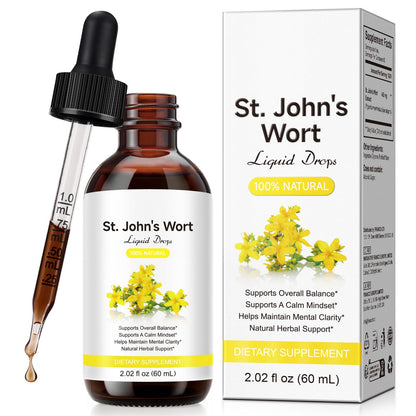 YEMFGQOE St Johns Wort Tincture | Mood Support | Alcohol Free Liquid Extract Drops | Hypericum Perforatum | Vegan, Non-GMO, Gluten Free | 2 fl oz YEMFGQOE buy supplements Au