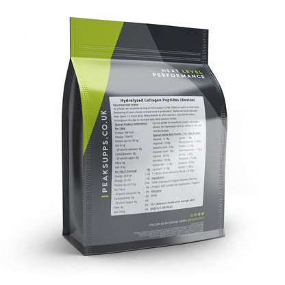 Grass Fed Collagen Powder | Pure Hydrolysed Bovine Protein Peptides (1Kg) Peak SuppsBuy Supplements Australia