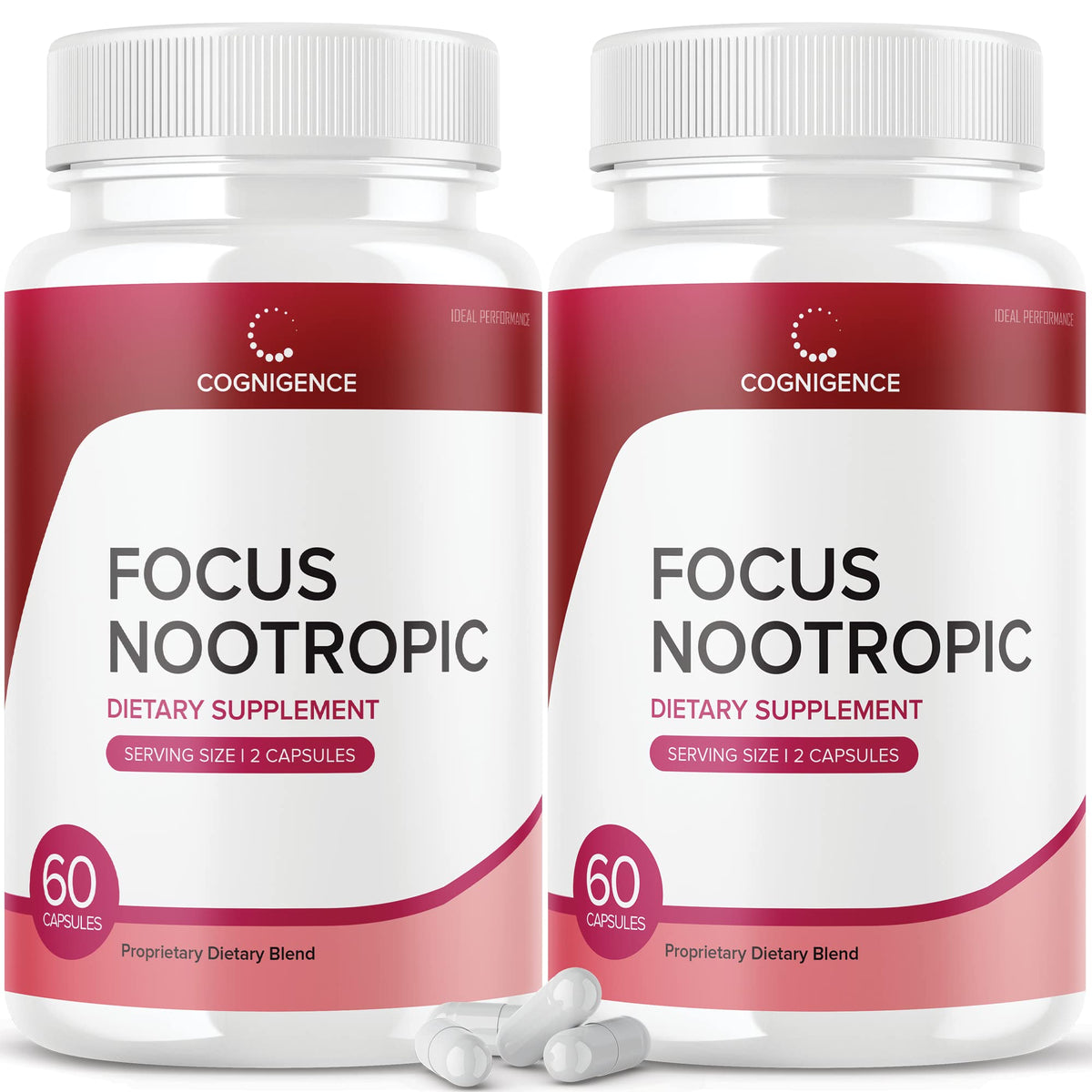 IDEAL PERFORMANCE (2 Pack) Cognigence Focus Nootropic Memory Booster Supplement Pills (120 Capsules) IDEAL PERFORMANCEBuy Supplements Australia