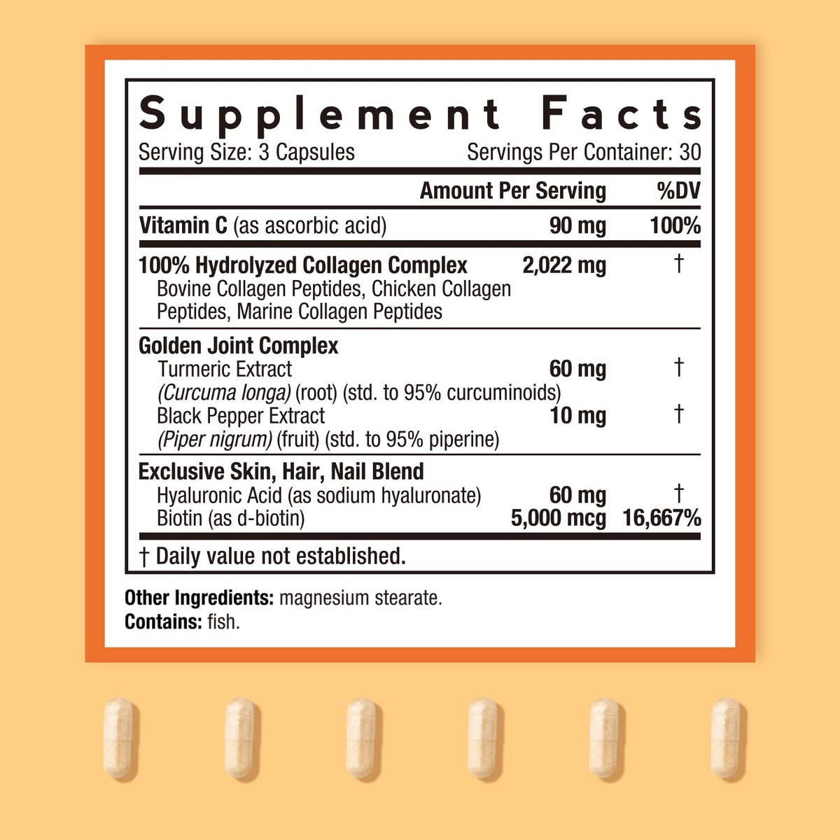 Doctor's Recipes Multi Collagen Complex with Golden Turmeric, Vitamin C, Biotin, Hyaluronic Doctor's RecipesBuy Supplements Australia