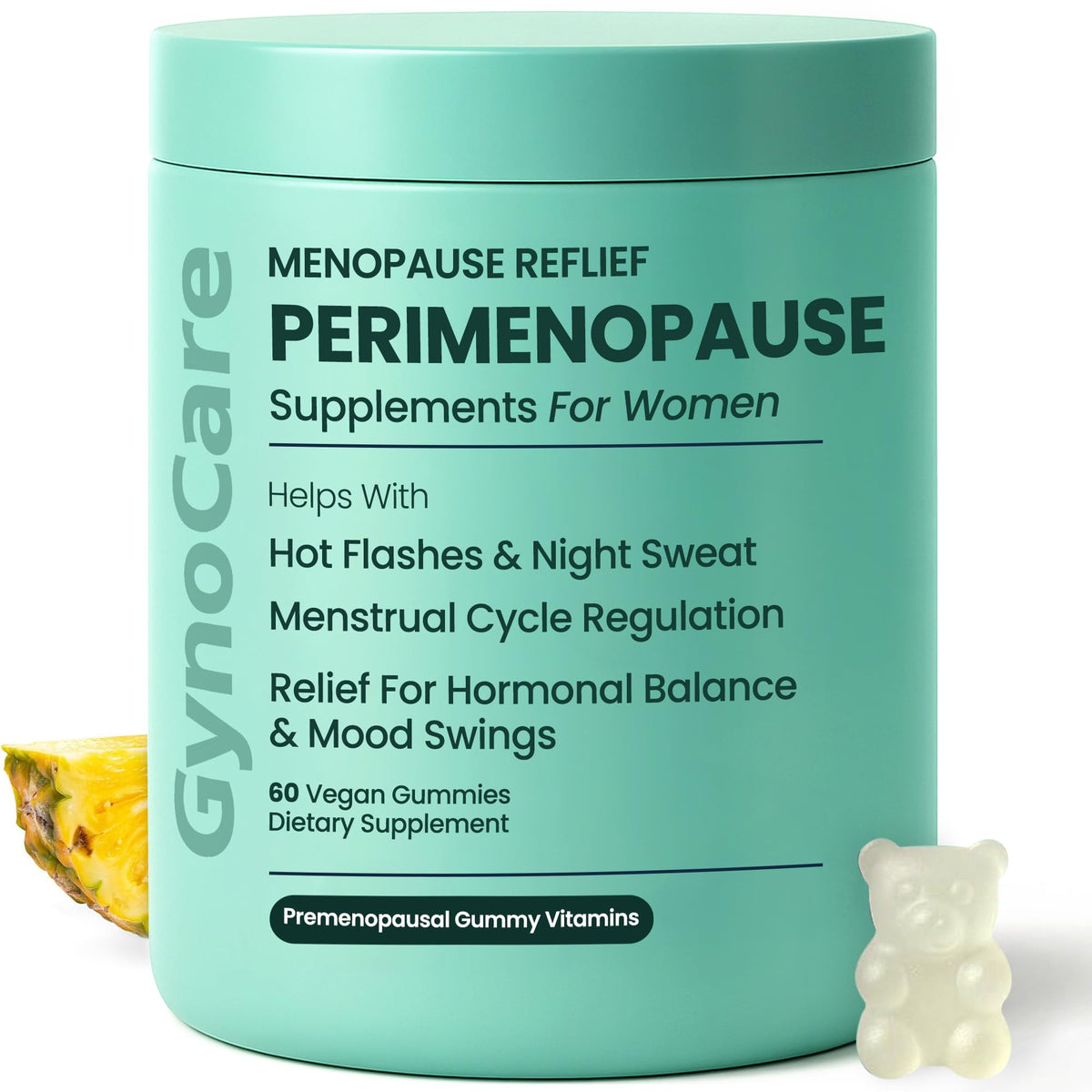 Perimenopause Supplements Women | Premenopausal Gummy Vitamins | Relief for Hormonal Balance & Mood Swings | Supports Menstrual Cycle Regulation | 60 Vegan Gummies Terramed Just Think ComfortBuy Supplements Australia