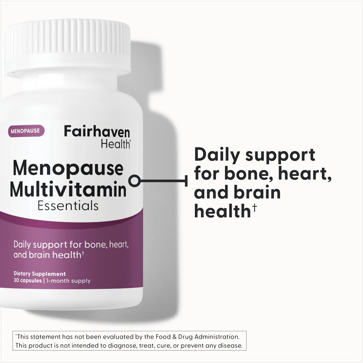 Fairhaven Health Menopause Multivitamin Essentials | Hormone Free Menopause Supplements for Women | Methylated Multivitamin for Women 50 and Over | Non-GMO | Perimenopause Supplements | 30 Capsules Fairhaven HealthBuy Supplements Australia