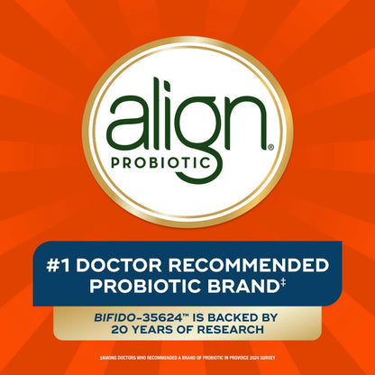 Align Probiotic, 70 Billion CFU, 6 Strain Blend, Probiotics for Women and Men, Daily Probiotics for Digestive Health, Helps Relieve Occasional Bloating & Gas 30 Capsules AlignBuy Supplements Australia