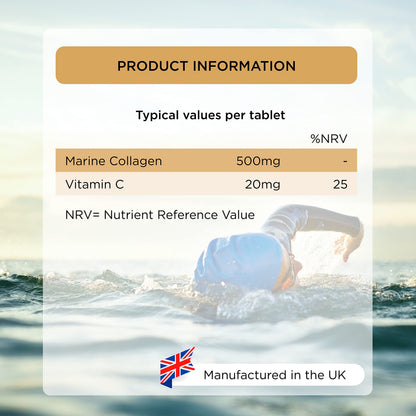 Healthspan Marine Collagen 500mg (120 Tablets) | Hydrolysed Type I Marine Collagen healthspanBuy Supplements Australia