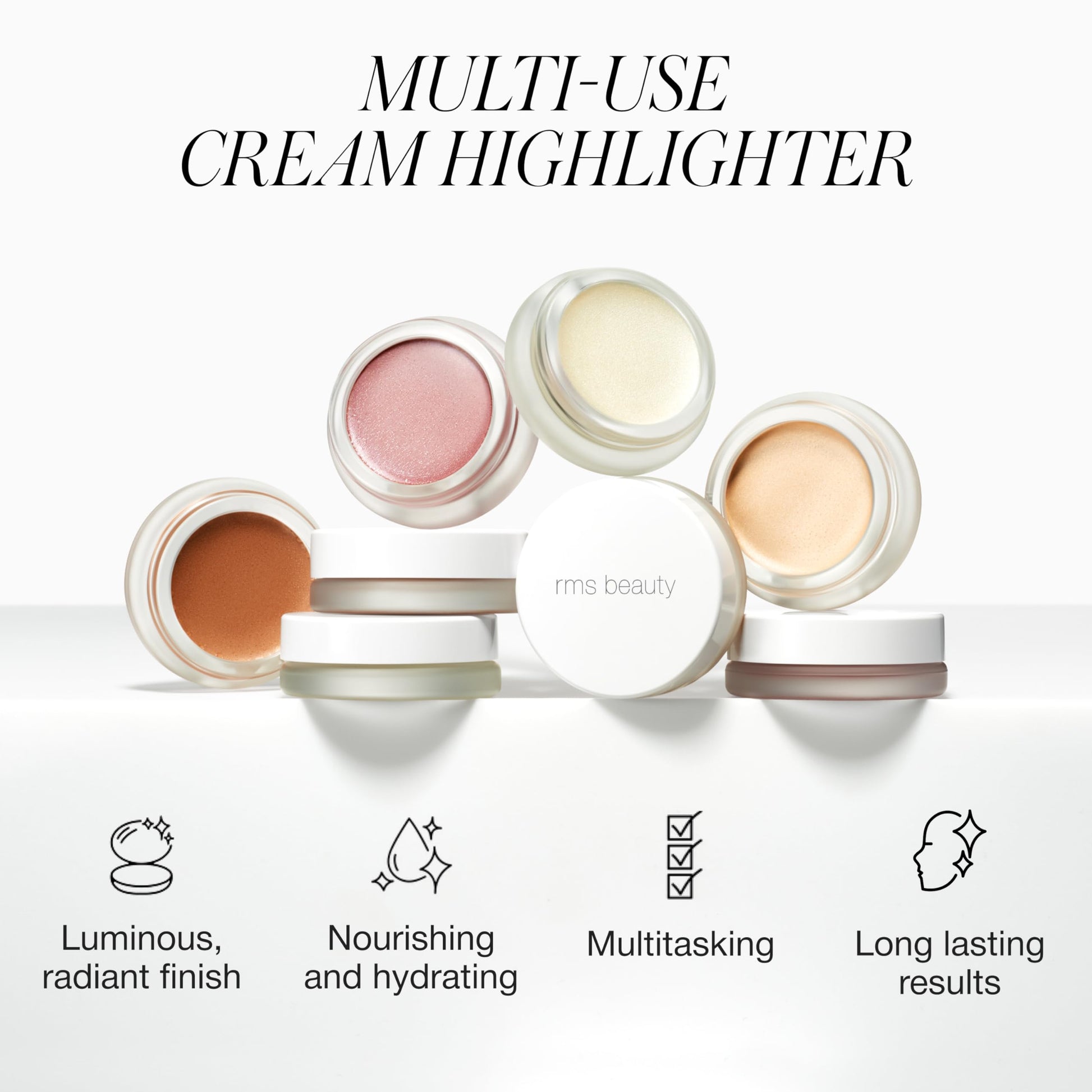 RMS Beauty Luminizer - Cream Highlighter Makeup, Luminous Dewy Makeup Highlighter Eyeshadow, Body Shimmer, Face Highlighters & Luminizers, Glow Makeup RMS BeautyBuy Supplements Australia