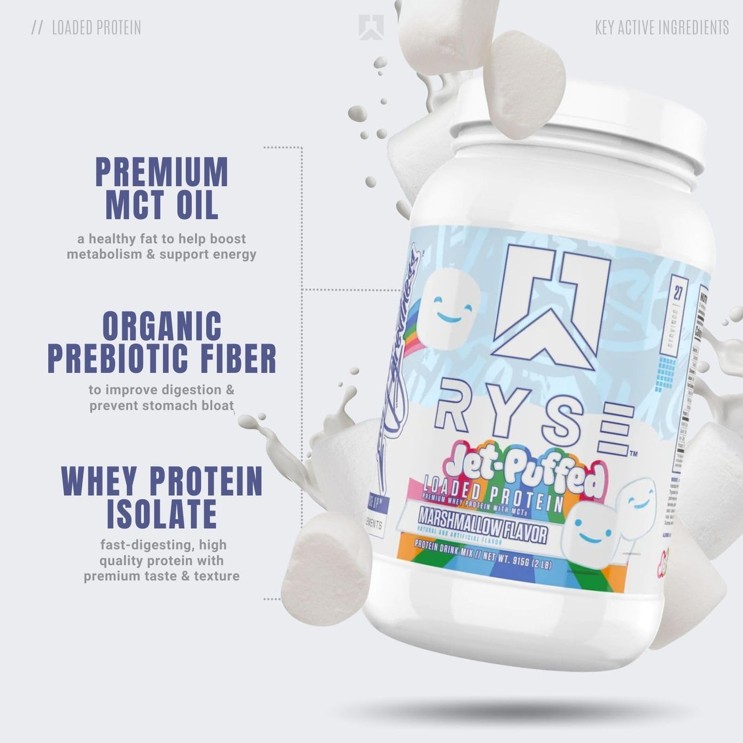RYSE Up Supplements Loaded Protein Powder | 25g Whey Protein Isolate & Concentrate RYSE Up SupplementsBuy Supplements Australia