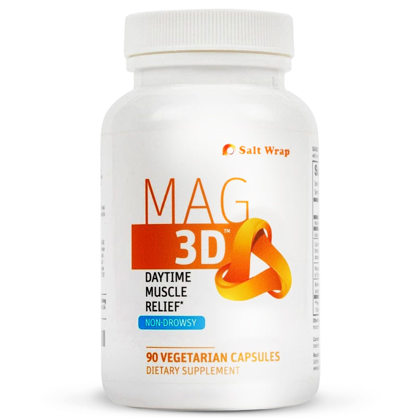 SaltWrap Mag 3D – Daytime (Non-Drowsy) Leg Cramp & Muscle Relief Support - Natural Supplement for Muscle and Nerve Health with Turmeric, Alpha Lipoic Acid & Magnesium SaltWrapBuy Supplements Australia