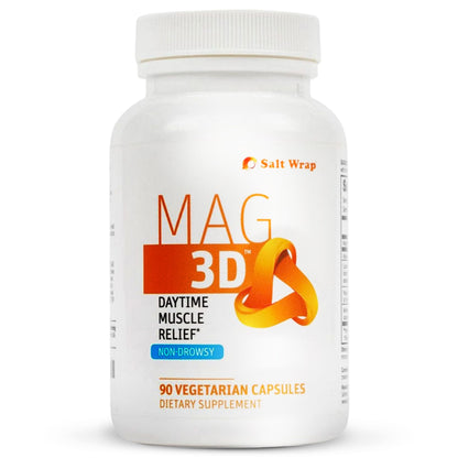 SaltWrap Mag 3D – Daytime (Non-Drowsy) Leg Cramp & Muscle Relief Support - Natural Supplement for Muscle and Nerve Health with Turmeric, Alpha Lipoic Acid & Magnesium SaltWrapBuy Supplements Australia