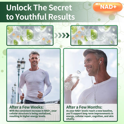 Lyndops NAD Supplement, Liposomal Nicotinamide Riboside Resveratrol 250mg, NMN Alternative, High Purity NAD Supplement for Women & Men, Anti-Aging, Cellular Energy, Mental Focus - 60 Capsules LyndopsBuy Supplements Australia