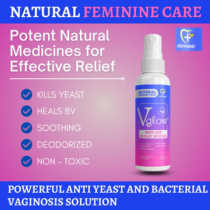 Dermveda Boric Acid BV Relief for Women - Natural Yeast Infection, Odor, Itch Relief Solution DermvedaBuy Supplements Australia