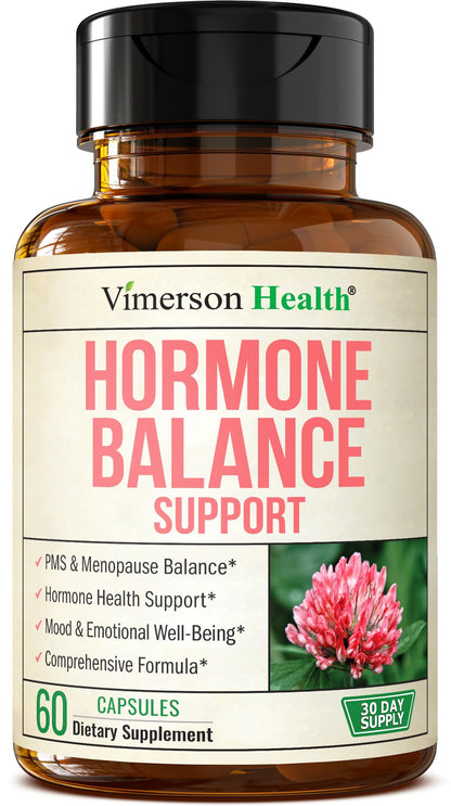 Hormone Harmony for Women with Black Cohosh, Dong Quai & Red Clover – Natural Hormone Balance for Women of All Ages – Supports PMS, Menopause & Mood – Women’s Hormone Balance Supplement – 60 Capsules Vimerson HealthBuy Supplements Australia