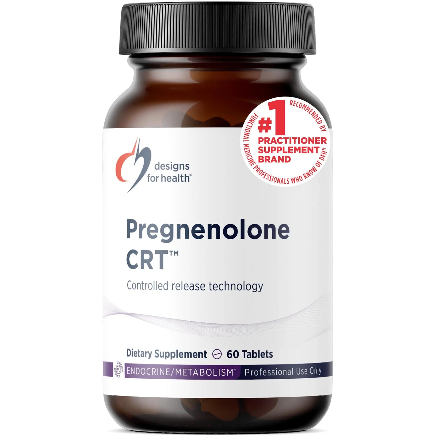 Designs for Health Pregnenolone CRT - 30mg Controlled/Time Release Pregnenolone (10-12 Hour) - Estrogen, DHEA + Testosterone Hormone Precursor for Women + Men - Vegan + Non-GMO (60 Tablets) Designs for HealthBuy Supplements Australia