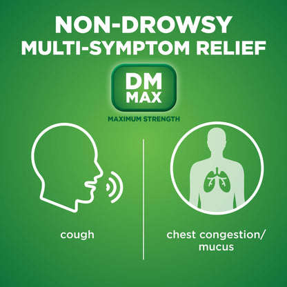 Amazon Basic Care Tussin DM MAX, Maximum Strength Cough and Chest Congestion Medicine, Non-Drowsy, Alcohol Free, Expectorant, Raspberry Menthol Flavor, 8 fl oz (Pack of 1) Amazon Basic Care buy supplements Au