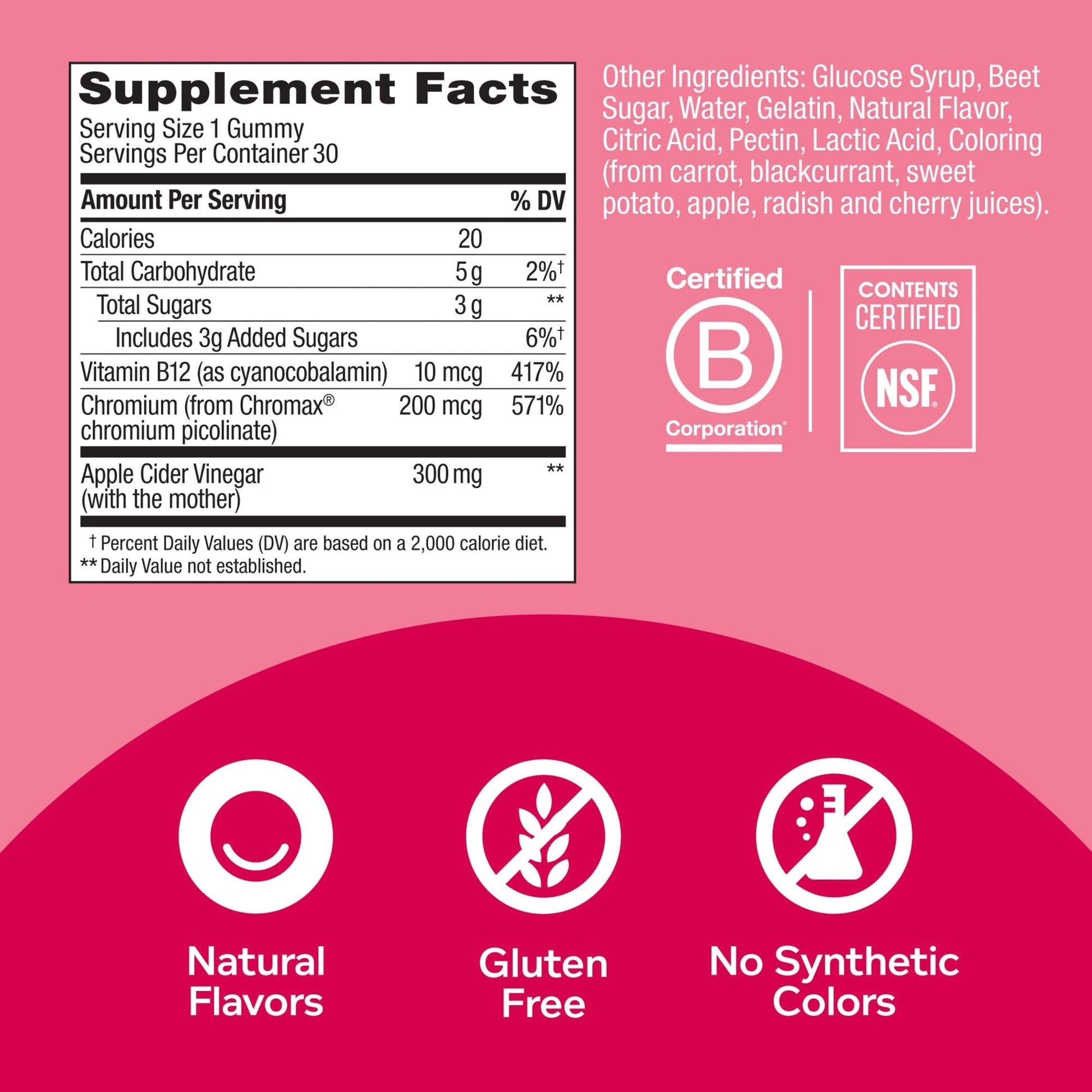 OLLY Metabolism Gummy Rings, Apple Cider Vinegar, Vitamin B12, Chromium, Energy OLLYBuy Supplements Australia