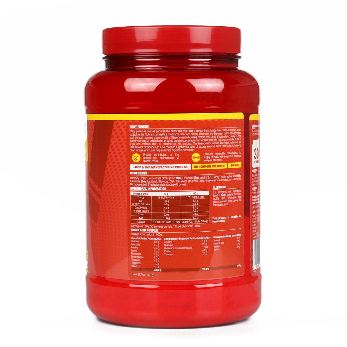 LFC Whey Protein Powder Strawberry Flavour 908g 15.5g Naturally-Occurring BCAAs 21g Protein Vector ConsumerBuy Supplements Australia