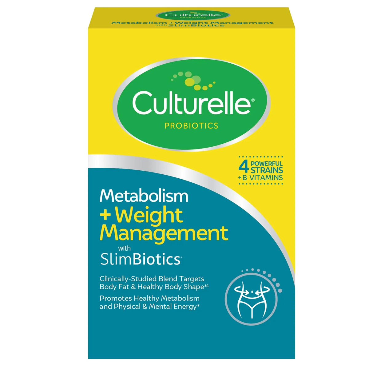 Culturelle Metabolism + Weight Management with SlimBiotics® Probiotic Capsules – 30 Count – Helps Safely Manage Weight - Promotes Healthy Metabolism and Physical & Mental Energy Culturelle buy supplements Au