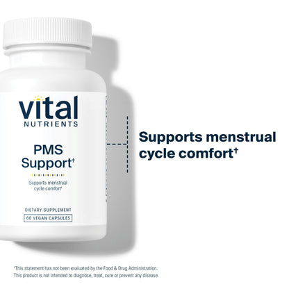 Vital Nutrients PMS Support - Vitex Berry & Passionflower Extract for Premenstrual Support & Hormone Balance* - Vitamin B6 PMS Supplements - Gluten, Dairy, Soy Free - Non-GMO - 60 Capsules Vital NutrientsBuy Supplements Australia