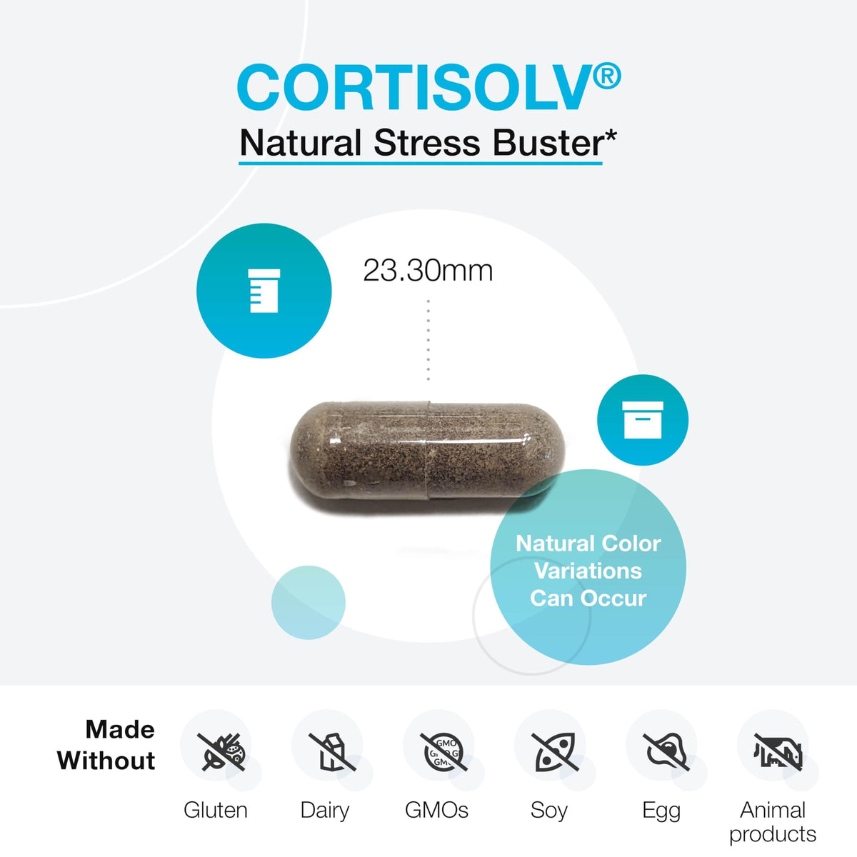 XYMOGEN Cortisolv Cortisol Supplement - Ashwagandha Supplement with L Theanine to Support Healthy Cortisol Levels, Energy, Relaxation and Mental Clarity (60 Capsules) XYMOGENBuy Supplements Australia