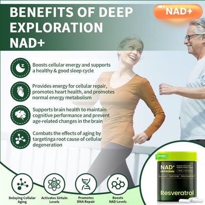 Lyndops NAD Supplement, Liposomal Nicotinamide Riboside Resveratrol 250mg, NMN Alternative, High Purity NAD Supplement for Women & Men, Anti-Aging, Cellular Energy, Mental Focus - 60 Capsules LyndopsBuy Supplements Australia