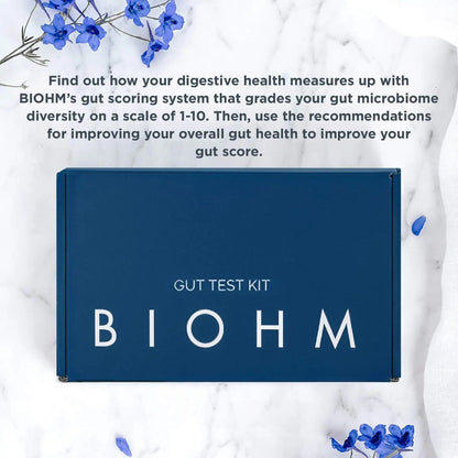 BIOHM Gut Health Test Kit for Microbiome and Digestive Health Analysis, Home Test Kit with Gut Score, Easy-to-Read Results and Actionable Recommendations BIOHMBuy Supplements Australia