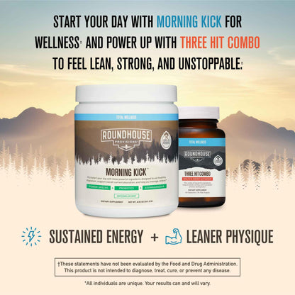 ROUNDHOUSE PROVISION Morning Kick, Powder Supplement for Healthy Digestion, Energy Levels, and Overall Wellness, 30 Servings (9.1 Ounce (Pack of 1), Watermelon Mint) ROUNDHOUSE PROVISIONBuy Supplements Australia