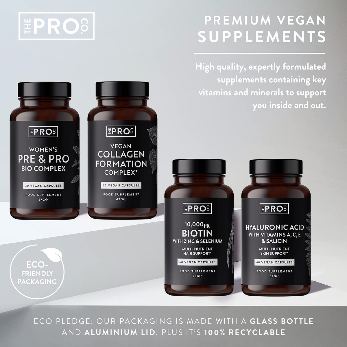 Premium Vegan Collagen Booster Supplement - Hair Skin & Nails Vitamins The Pro CoBuy Supplements Australia