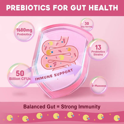 NATURE TARGET Probiotics for Women Probiotic Powder - 50 Billion CFUs, 13 Strains Supports for Digestive Vaginal Health, Bloating Relief, 30 Stick Packs NATURE TARGETBuy Supplements Australia